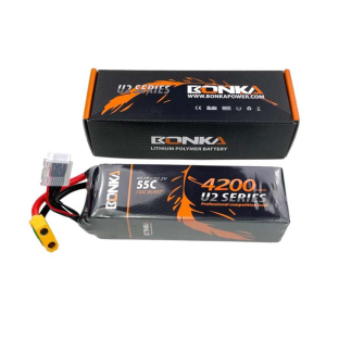 BONKA 4200mAh 55C 6S LiPo Battery for RC Helicopter